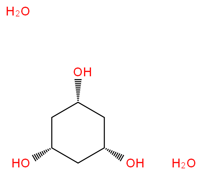 (1R,3S,5s)-cyclohexane-1,3,5-triol dihydrate_分子结构_CAS_60662-54-6