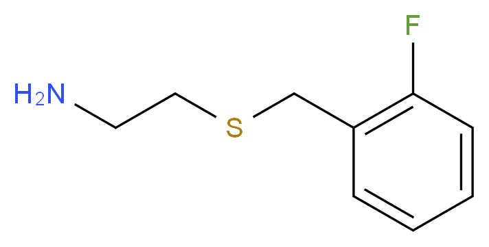 2-(2-Fluoro-benzylsulfanyl)-ethylamine_分子结构_CAS_)