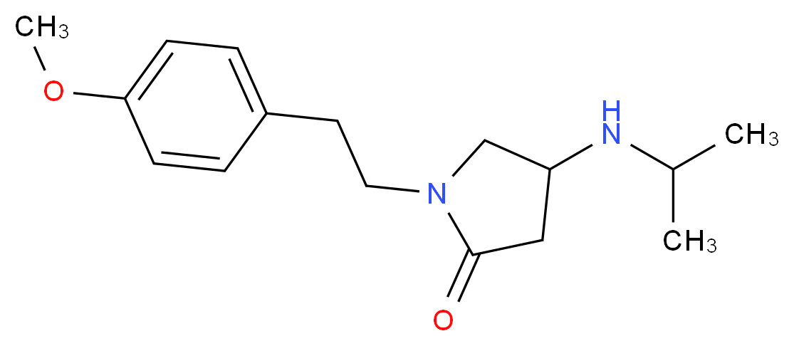 4-(isopropylamino)-1-[2-(4-methoxyphenyl)ethyl]-2-pyrrolidinone_分子结构_CAS_)