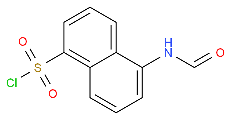 5-formamidonaphthalene-1-sulfonyl chloride_分子结构_CAS_680618-20-6