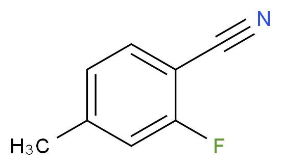 2-Fluoro-4-methylbenzonitrile 98%_分子结构_CAS_85070-67-3)