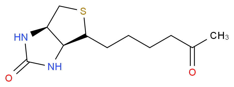 (3aS,6aR)-4-(5-oxohexyl)-hexahydro-1H-thieno[3,4-d]imidazolidin-2-one_分子结构_CAS_1160188-05-5