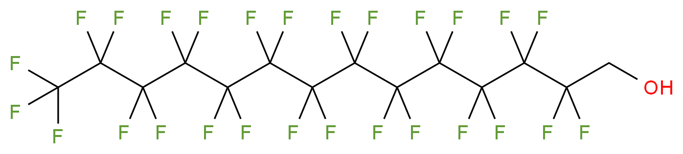 2,2,3,3,4,4,5,5,6,6,7,7,8,8,9,9,10,10,11,11,12,12,13,13,14,14,14-heptacosafluorotetradecan-1-ol_分子结构_CAS_15622-57-8