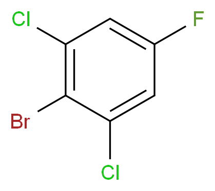 2-Bromo-1,3-dichloro-5-fluorobenzene_分子结构_CAS_263333-82-0)