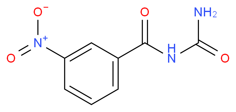 (3-nitrobenzoyl)urea_分子结构_CAS_6971-48-8