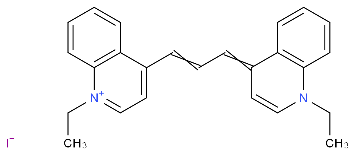 1,1'-DIETHYL-4,4'-CARBOCYANINE IODIDE_分子结构_CAS_4727-50-8)