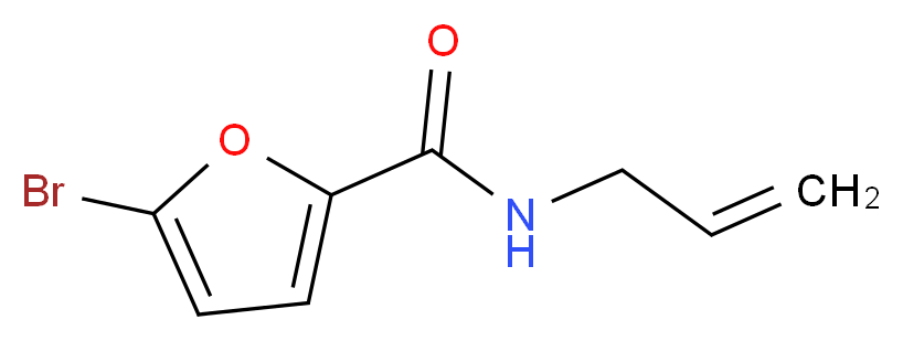 5-bromo-N-(prop-2-en-1-yl)furan-2-carboxamide_分子结构_CAS_457938-24-8