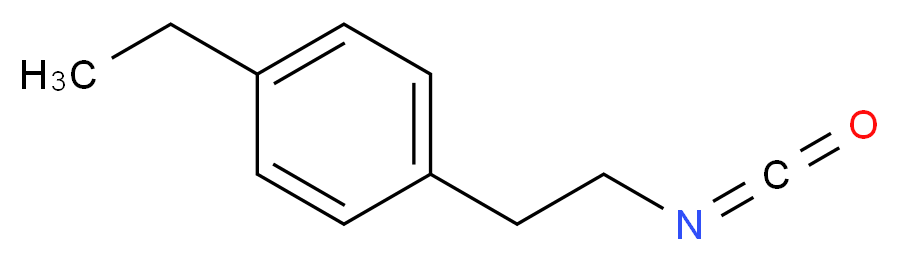 1-ethyl-4-(2-isocyanatoethyl)benzene_分子结构_CAS_480439-00-7