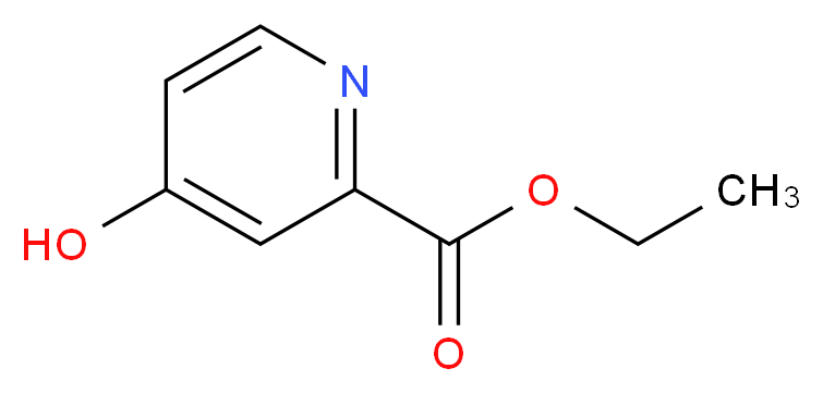4-HYDROXY-2-PYRIDINECARBOXYLIC ACID ETHYL ESTER_分子结构_CAS_53764-72-0)
