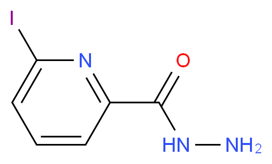 6-Iodo-pyridine-2-carboxylic acid hydrazide_分子结构_CAS_851102-43-7)