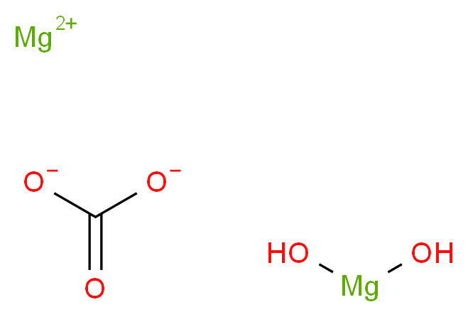 碳酸镁 碱性_分子结构_CAS_39409-82-0)