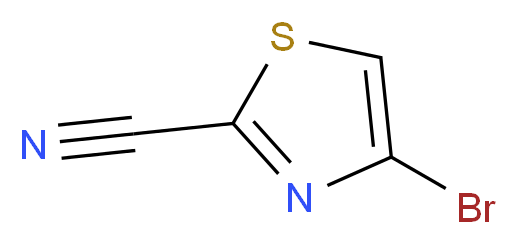 4-bromo-1,3-thiazole-2-carbonitrile_分子结构_CAS_1017781-52-0