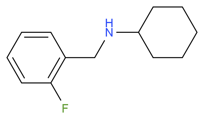 N-Cyclohexyl-2-fluorobenzylamine_分子结构_CAS_807339-41-9)
