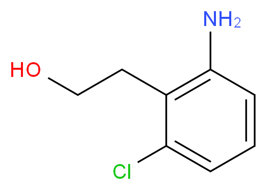 2-(2-Amino-6-chlorophenyl)ethanol_分子结构_CAS_100376-53-2)