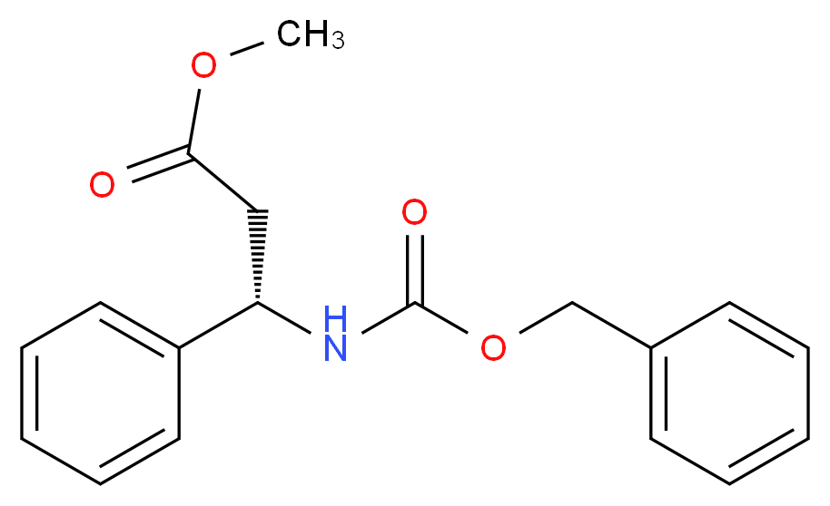 (S)-β-[[(Phenylmethoxy)carbonyl]amino]-benzenepropanoic Acid Methyl Ester_分子结构_CAS_32975-59-0)