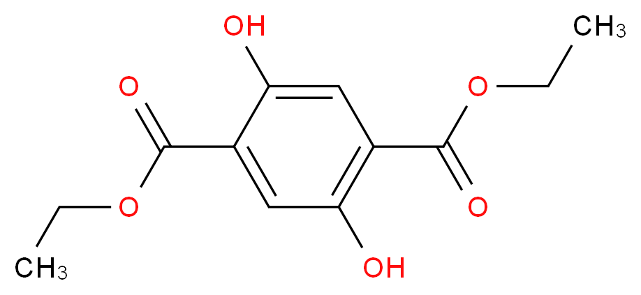 1,4-diethyl 2,5-dihydroxybenzene-1,4-dicarboxylate_分子结构_CAS_5870-38-2