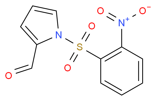 1-(2-nitrobenzenesulfonyl)-1H-pyrrole-2-carbaldehyde_分子结构_CAS_54254-38-5