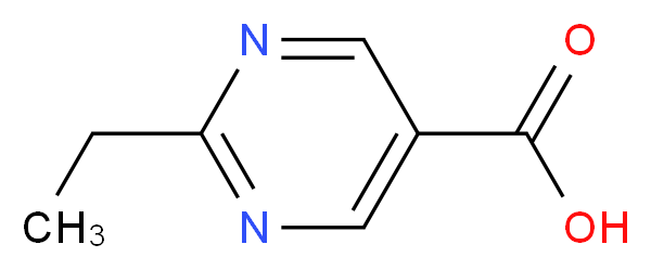 2-Ethylpyrimidine-5-carboxylic acid_分子结构_CAS_72790-16-0)