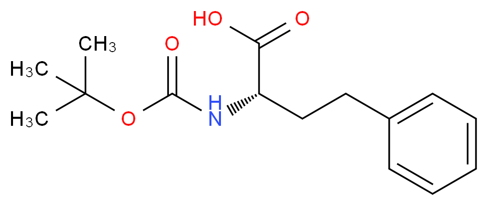 (2S)-2-{[(tert-butoxy)carbonyl]amino}-4-phenylbutanoic acid_分子结构_CAS_100564-78-1