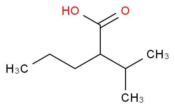 rac 2-Isopropyl Pentanoic Acid (Sodium Valproate Impurity C)_分子结构_CAS_62391-99-5)