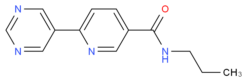 N-propyl-6-pyrimidin-5-ylnicotinamide_分子结构_CAS_)