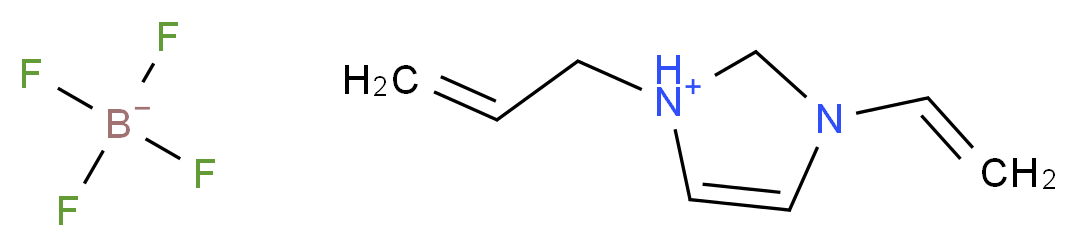 3-ethenyl-1-(prop-2-en-1-yl)-2,3-dihydro-1H-imidazol-1-ium; tetrafluoroboranuide_分子结构_CAS_936030-54-5