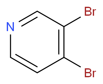 3,4-Dibromopyridine_分子结构_CAS_13534-90-2)