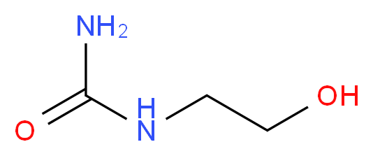 (2-羟乙基)脲_分子结构_CAS_2078-71-9)