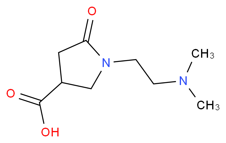 1-[2-(Dimethylamino)ethyl]-5-oxopyrrolidine-3-carboxylic acid_分子结构_CAS_856437-22-4)
