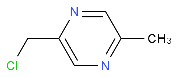 2-(chloromethyl)-5-methylpyrazine_分子结构_CAS_)