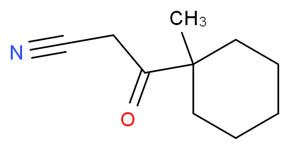 3-(1-METHYL-CYCLOHEXYL)-3-OXO-PROPIONITRILE_分子结构_CAS_95882-32-9)