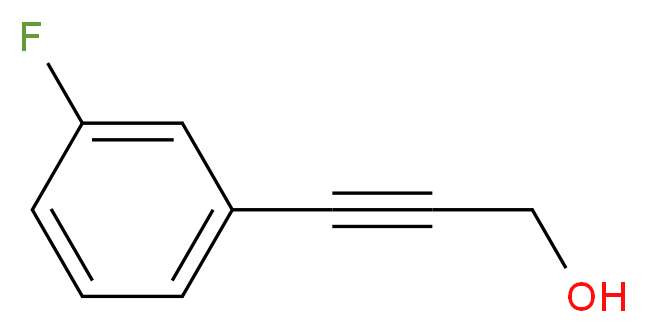 3-(3-Fluorophenyl)prop-2-yn-1-ol_分子结构_CAS_197239-54-6)