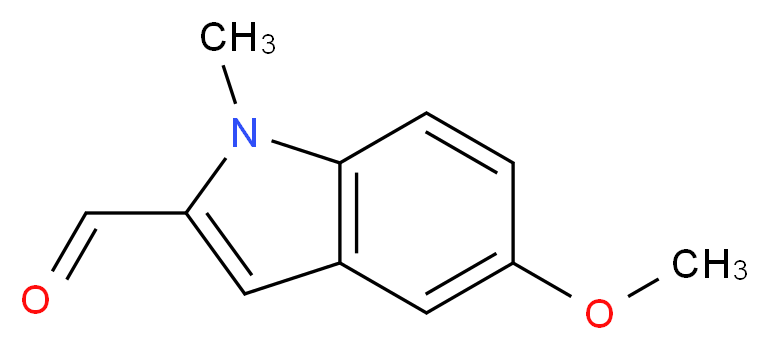 5-Methoxy-1-methyl-1H-indole-2-carbaldehyde_分子结构_CAS_)