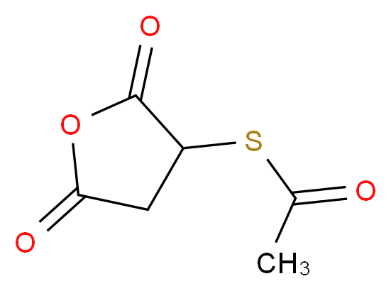 3-(acetylsulfanyl)oxolane-2,5-dione_分子结构_CAS_6953-60-2