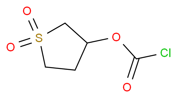 1,1-dioxo-1λ<sup>6</sup>-thiolan-3-yl chloroformate_分子结构_CAS_77691-76-0