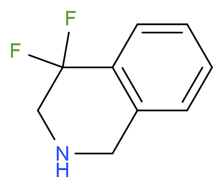 4,4-difluoro-1,2,3,4-tetrahydroisoquinoline_分子结构_CAS_537033-81-1
