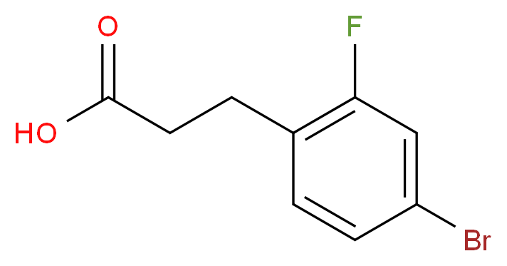 3-(4-bromo-2-fluorophenyl)propanoic acid_分子结构_CAS_)