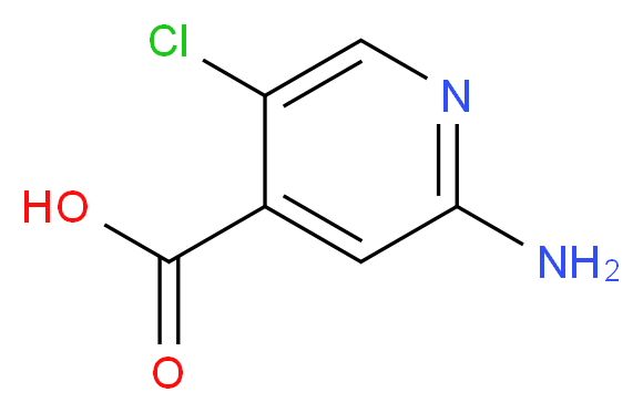 2-AMINO-5-CHLORO-4-PYRIDINECARBOXYLIC ACID_分子结构_CAS_929302-26-1)