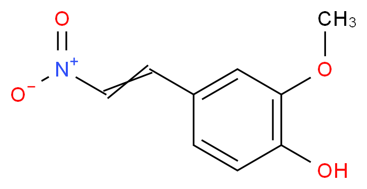 2-methoxy-4-(2-nitroethenyl)phenol_分子结构_CAS_6178-42-3