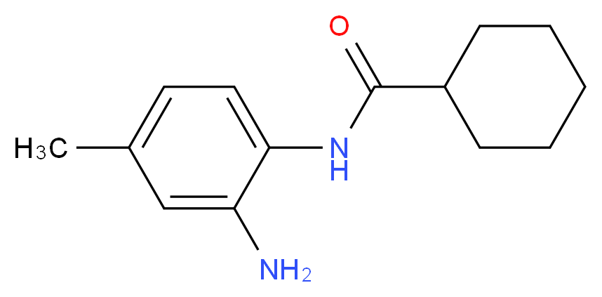 N-(2-amino-4-methylphenyl)cyclohexanecarboxamide_分子结构_CAS_885559-69-3