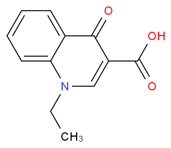 1-ethyl-4-oxo-1,4-dihydroquinoline-3-carboxylic acid_分子结构_CAS_23789-88-0