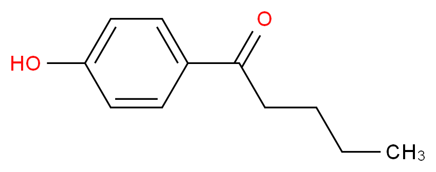 1-(4-hydroxyphenyl)pentan-1-one_分子结构_CAS_2589-71-1