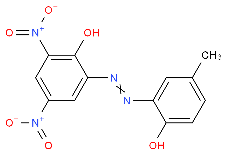 2-[2-(2-hydroxy-5-methylphenyl)diazen-1-yl]-4,6-dinitrophenol_分子结构_CAS_6247-28-5