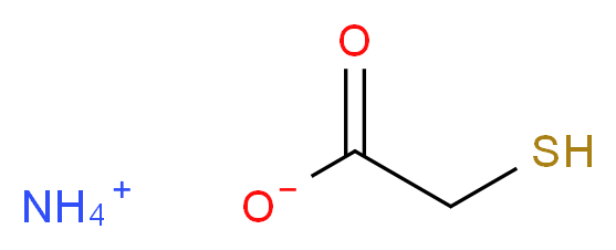 AMMONIUM THIOGLYCOLATE, 50% IN WATER_分子结构_CAS_5421-46-5)