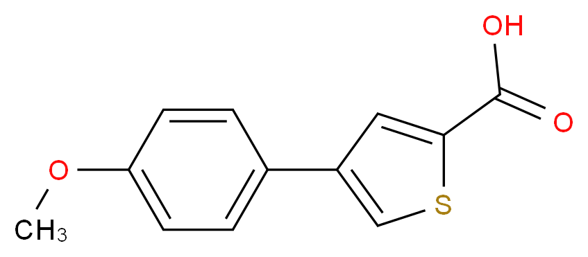 4-(4-Methoxyphenyl)thiophene-2-carboxylic acid_分子结构_CAS_)