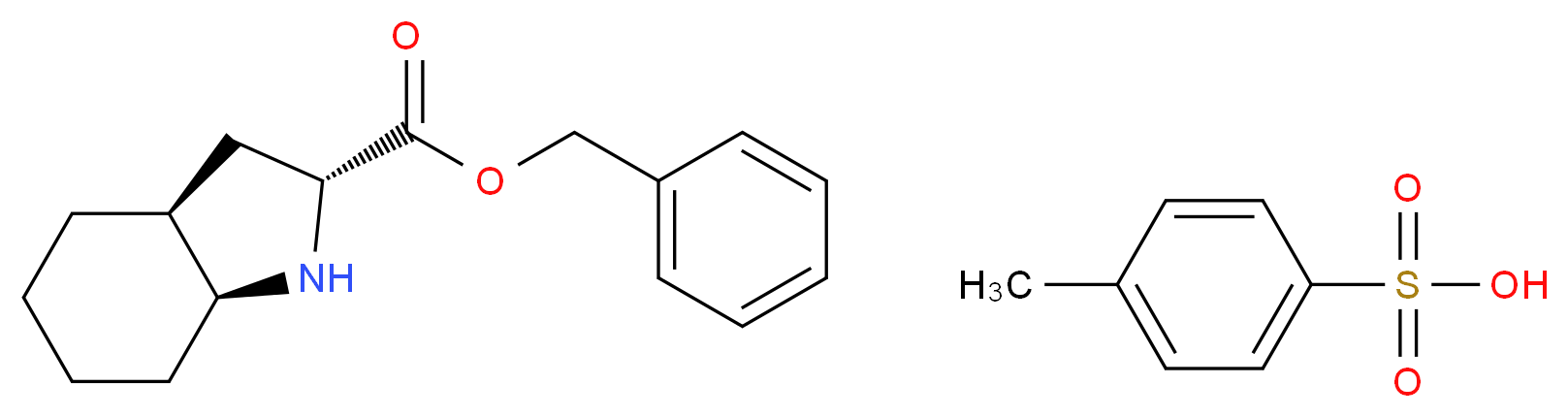 L-(2S,3aS,7aS)-Octahydro-1H-indole-2-carboxylic Acid Benzyl Ester Tosylate Salt_分子结构_CAS_904062-52-9)