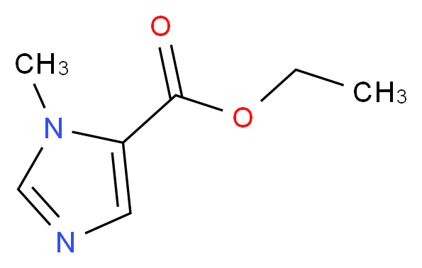 ethyl 1-methyl-1H-imidazole-5-carboxylate_分子结构_CAS_66787-70-0