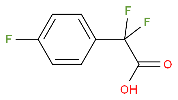 2,2-Difluoro-2-(4-fluorophenyl)acetic Acid_分子结构_CAS_)