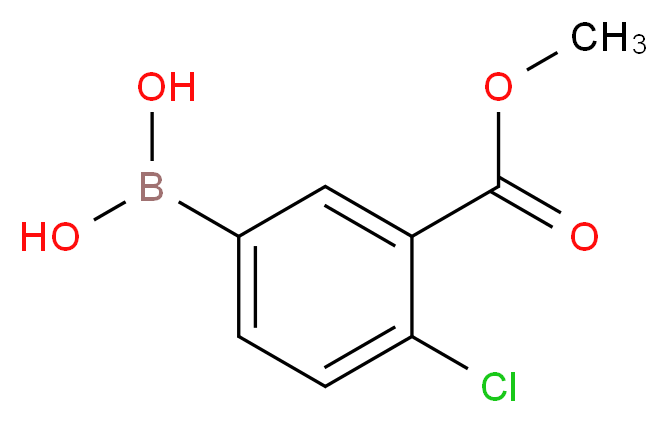 4-Chloro-3-(methoxycarbonyl)benzeneboronic acid 98%_分子结构_CAS_874219-45-1)