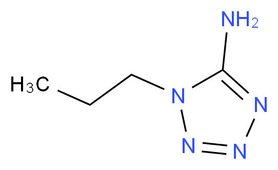 1-propyl-1H-1,2,3,4-tetrazol-5-amine_分子结构_CAS_5340-04-5